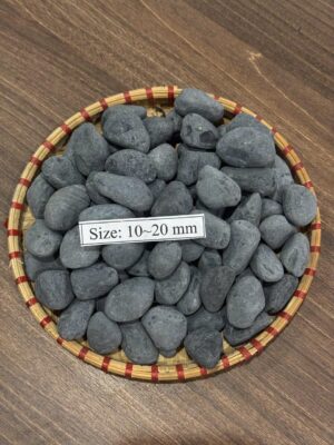Tumbled Black Limestone Pebble ~ 10mm – 20mm